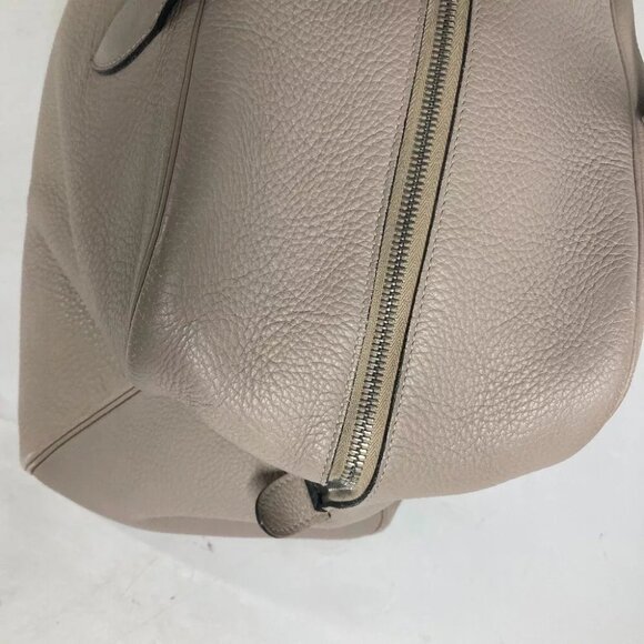 HERMES Victoria 43 Shoulder Bag Duffle Bag Taurillon Clemence Beige - Picture 11 of 15